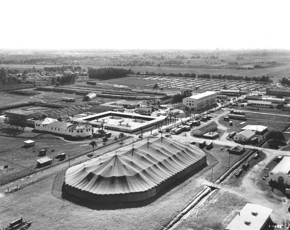 Time off: Ringling even moved the circus winter quarters to Sarasota (here c. 1950)