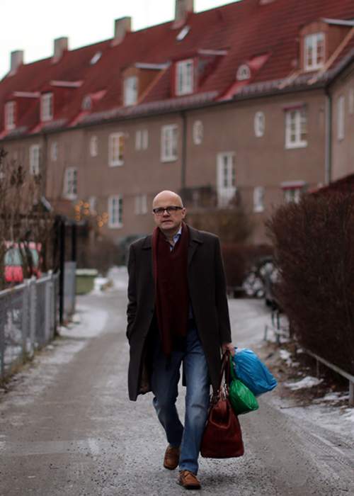 Climate and environment minister Vidar Helgesen leaves his home in Oslo&amp;nbsp;