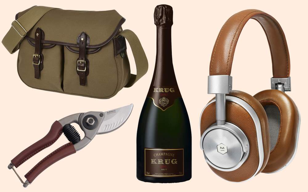 Canvas bag, £185, bradybags.co.uk; Leather secateurs, €63, arnosecateurs.com; Vintage Krug 2002, £250, harrods.com; &amp;nbsp;Wireless headphones, £499, masterdynamic.co.uk