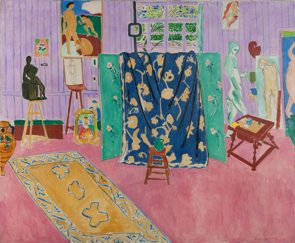 The Pink Studio, 1911 (oil on canvas) by Henri Matisse (1869-1954) Photo: Bridgeman Images © Succession H. Matisse\/DACS 2017
