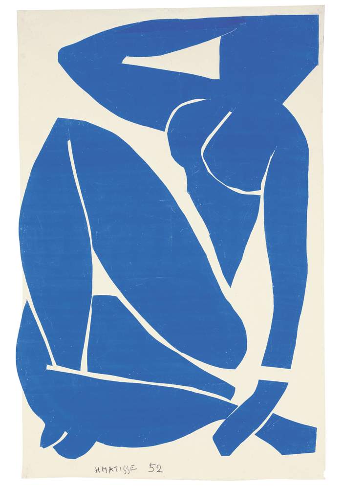 Blue Nude III (gouache on paper) by Henri Matisse, 1952. Musée National d’Art Moderne, Centre Pompidou, Paris, France ©Succession H Matisse\/DACS 2017