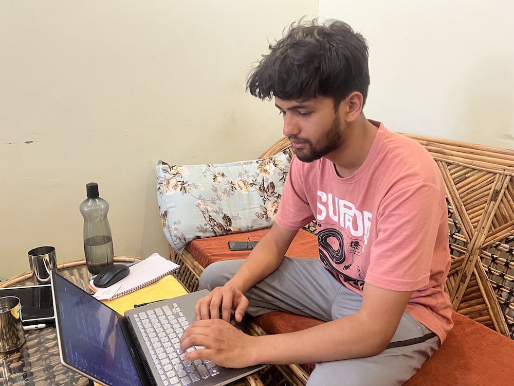 Portrait of tech worker Priyanshu Upadhyay 