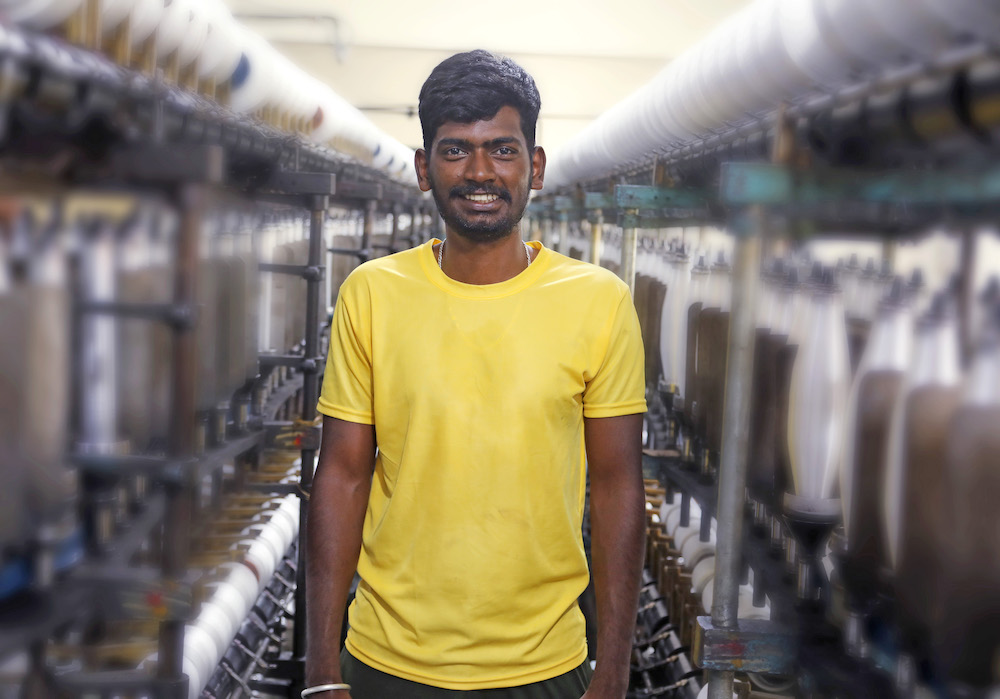 Hemanth Vishwanath and his father working at their factory in Bengaluru