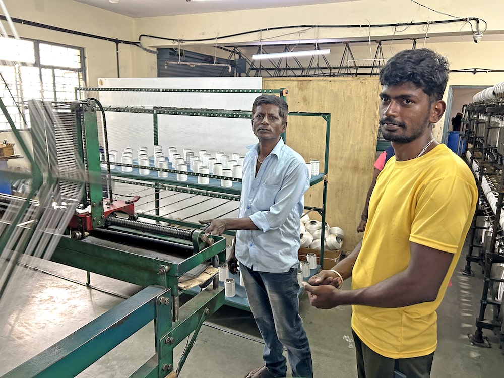 Portrait of Hemanth Vishwanath at his factory in Bengaluru