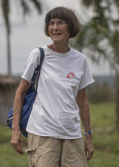 Dr Martine Hennaux, a Belgian surgeon who has been working with MSF for 25 years