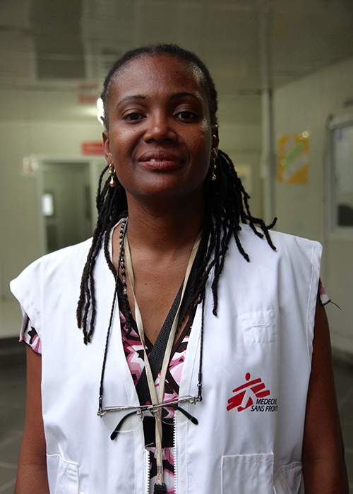 The director of the MSF clinic, Dr Rodnie Senat-Delva
