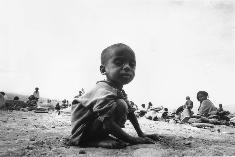 1984 – The 1983-85 famine, which struck northern Ethiopia as rains failed and the long civil war forced people from their homes. Hundreds of thousands died. Express\/Getty Images