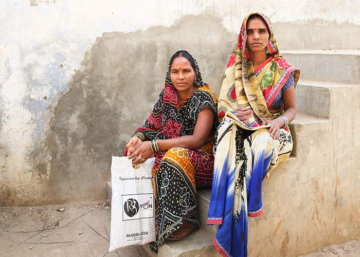 Nirmala (left) and Urmila (right) are two of the health workers employed to carry out the state&#39;s mass drug administration programme